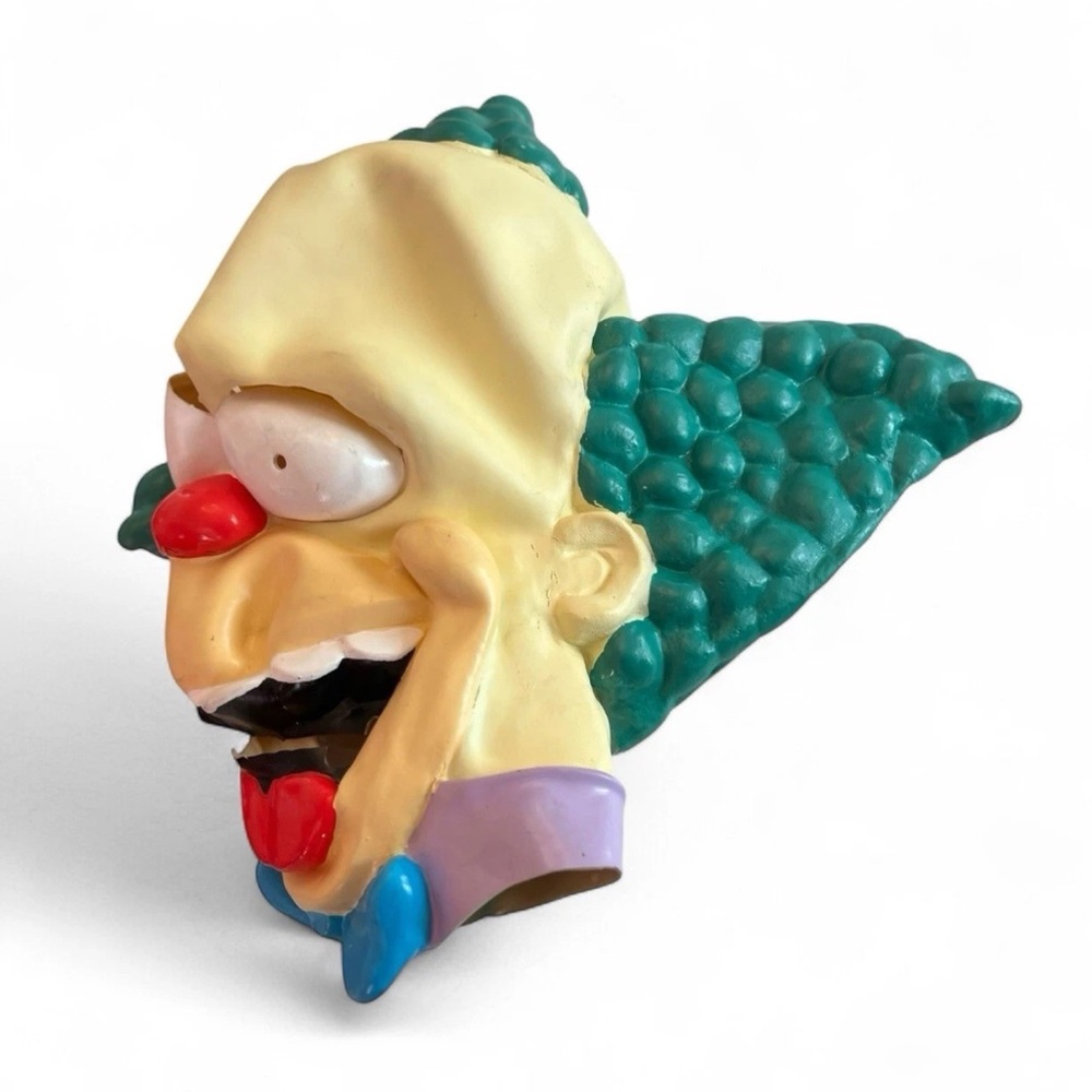 Rare 2002 The Simpsons KRUSTY The CLOWN Adult Rubber Mask Fox/Groening